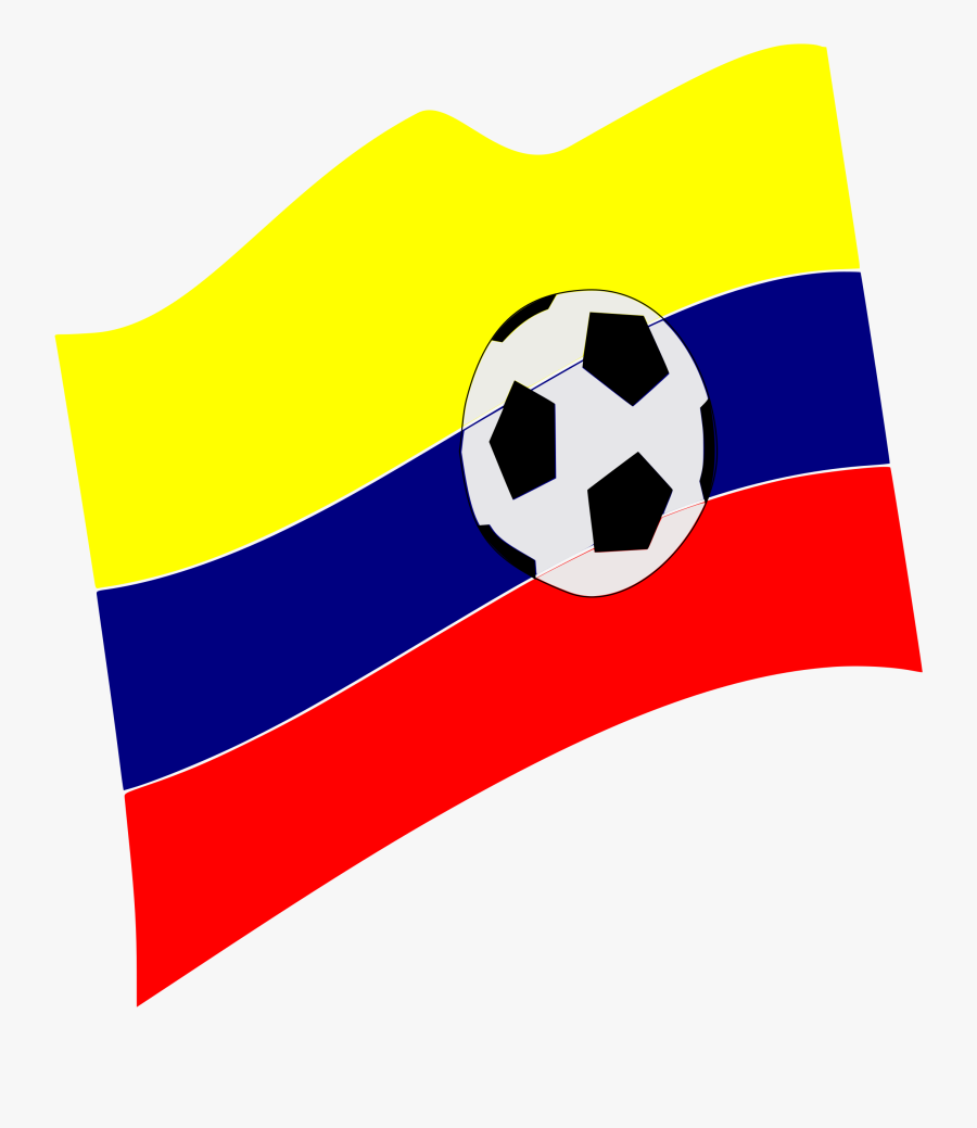 Bandera De Colombia Y Balon - Balon De Futbol Con Bandera De Colombia, Transparent Clipart
