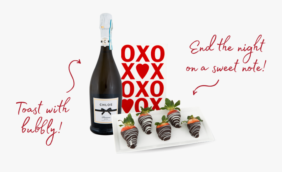 Transparent Chocolate Covered Strawberries Png - Glass Bottle, Transparent Clipart