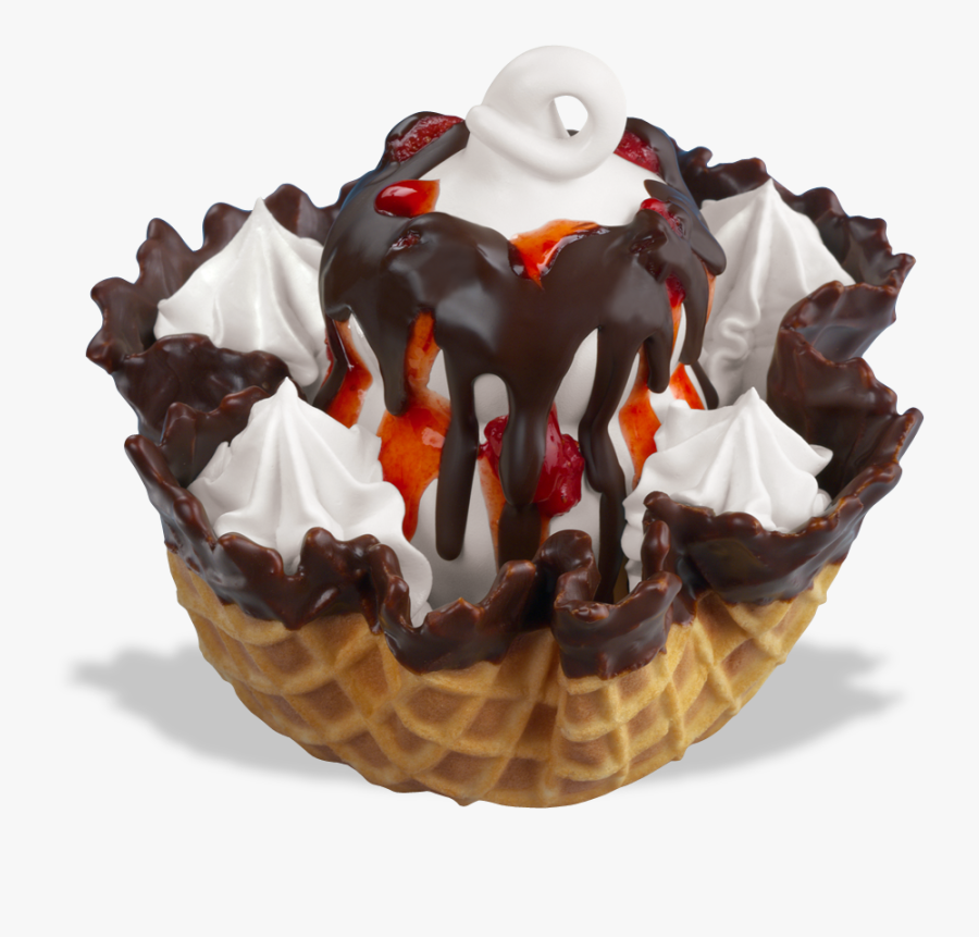 Dq Treats Wafflecone Chocolate Covered Strawberry - Chocolate Covered Strawberries Dairy Queen, Transparent Clipart