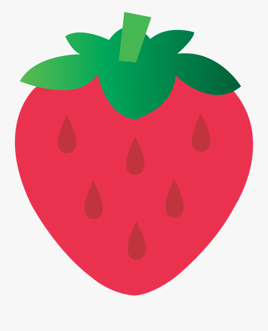 Strawberry Food Clip Art - Dibujo De Una Fresa, Transparent Clipart