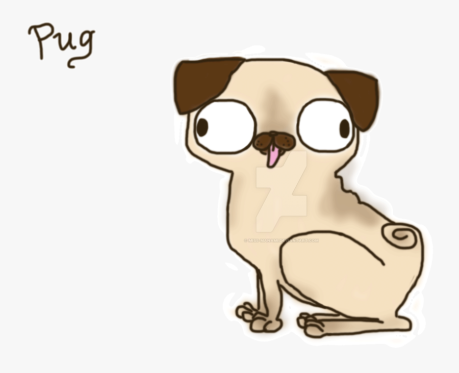 Easy To Draw Derpy Pug, Transparent Clipart