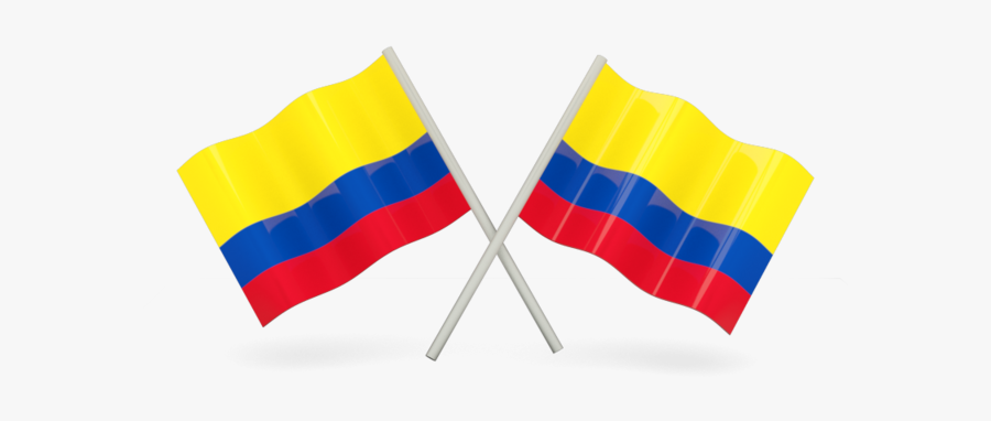 Colombia Flag Two Wavy - Colombian Flag Png, Transparent Clipart
