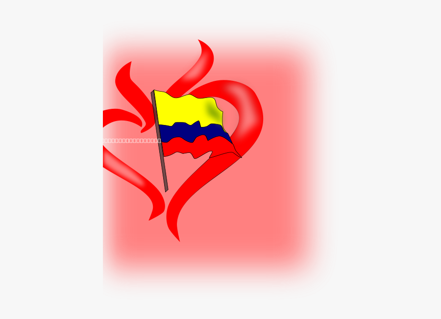Colombia Pasion Svg Clip Arts - Heart, Transparent Clipart