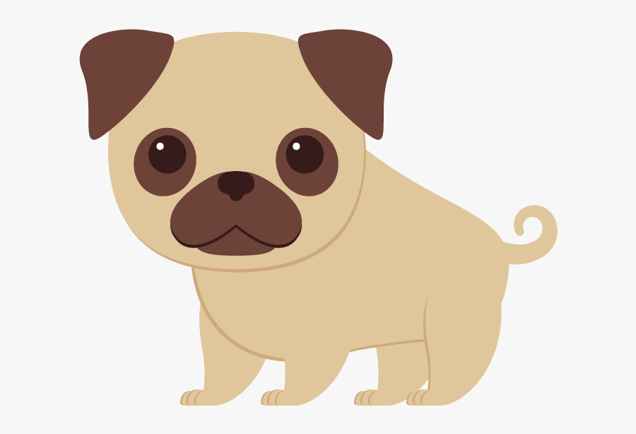 Drawn Pug Pug Tail - Perros Pug Dibujos, Transparent Clipart