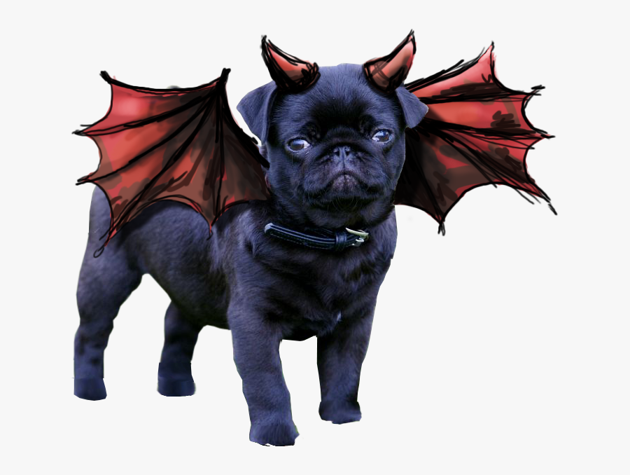 Satanic Pug, Transparent Clipart