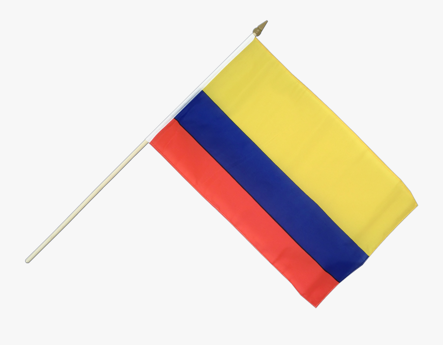 Colombian Flag Png - Colombian Flag On Stick, Transparent Clipart