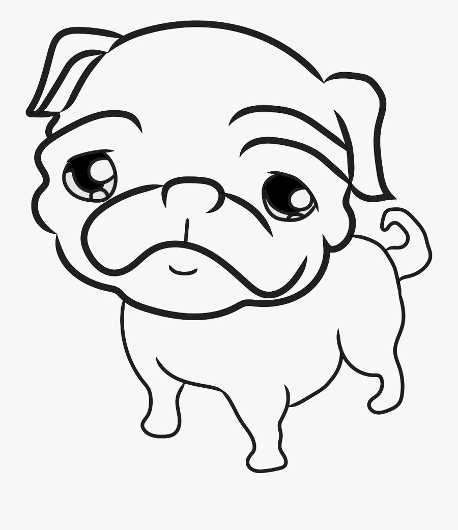 Pug Pugs, Pug Art, Pug Illustration, Pug Love, Drawings, - Pug O Drawings, Transparent Clipart