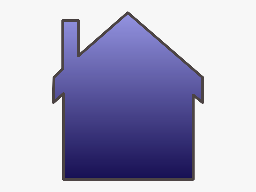Blue House Svg Clip Arts - Cartoon Purple House, Transparent Clipart