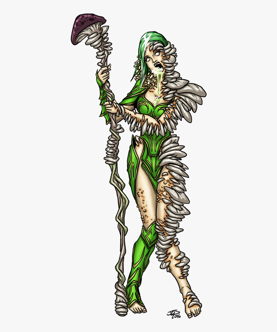 Fungus Corruption - Fungal Skeleton Fantasy Art, Transparent Clipart