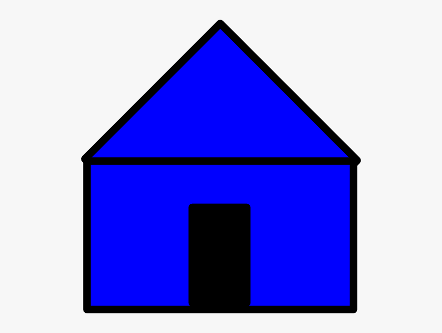 Blue House Svg Clip Arts, Transparent Clipart