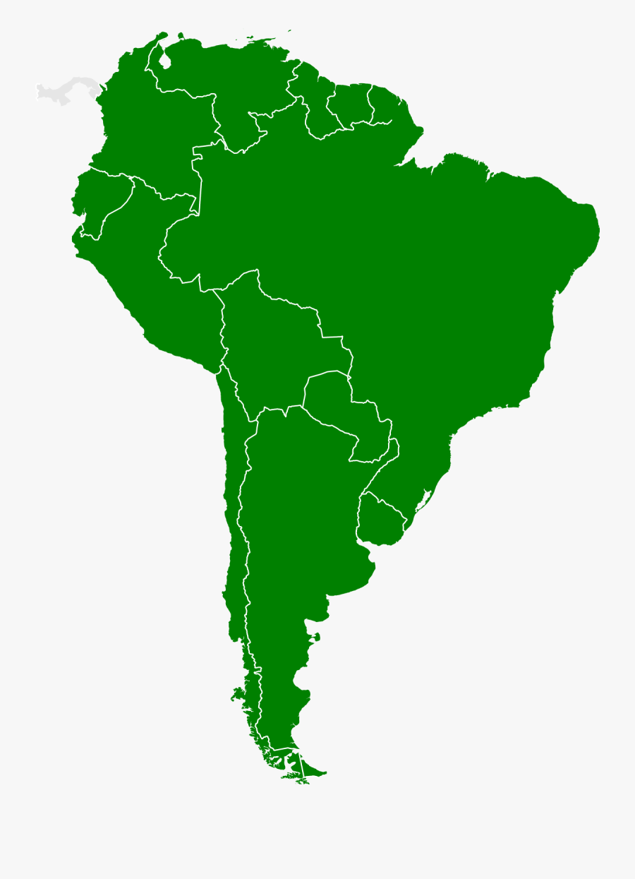 South America Map Png, Transparent Clipart