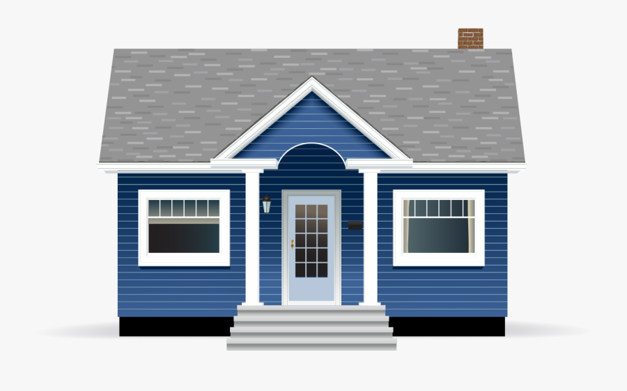 Transparent Page Separator Png - Dark Blue Houses With Grey Trim, Transparent Clipart