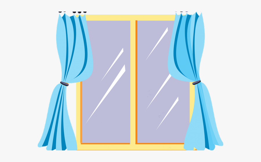 Window With Curtains Clipart, Transparent Clipart