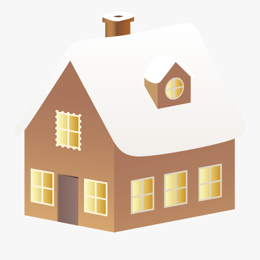 Home Clipart Winter - House, Transparent Clipart