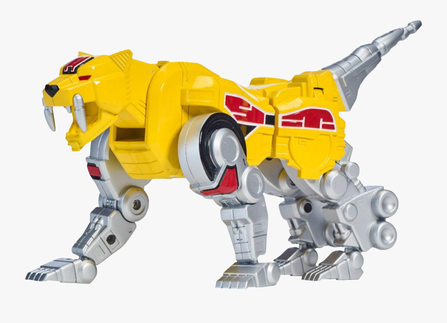Transparent Saber Tooth Tiger Png - Power Rangers Mighty Morphin Yellow Ranger Zord, Transparent Clipart