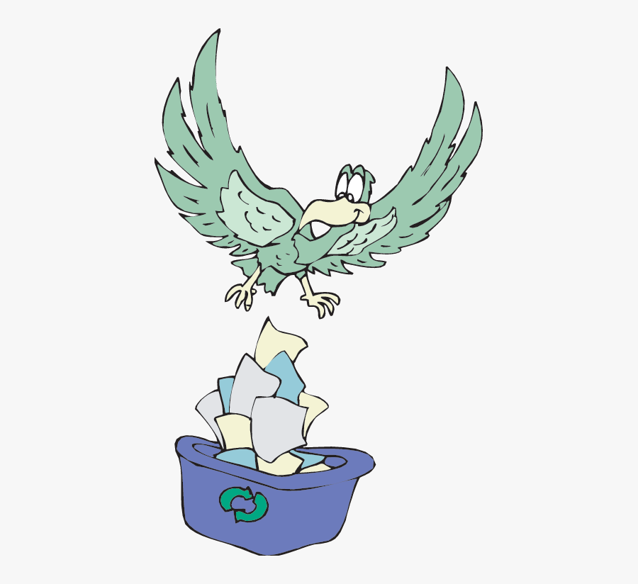 Bird Recycling - Recycling For Kids, Transparent Clipart
