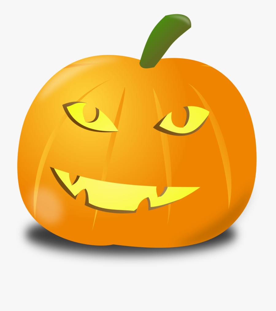 Clipart - Happy Pumpkin - Scary Pumpkin Clip Art, Transparent Clipart