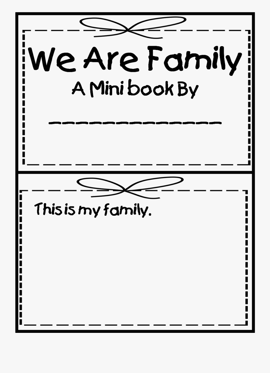 Dictionary Clipart Social Studies - My Family Worksheets For Preschoolers, Transparent Clipart