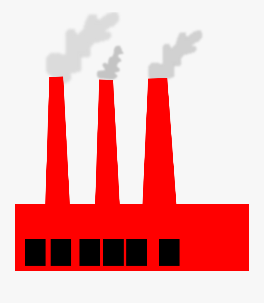 Factory On The Transparent Background, Transparent Clipart