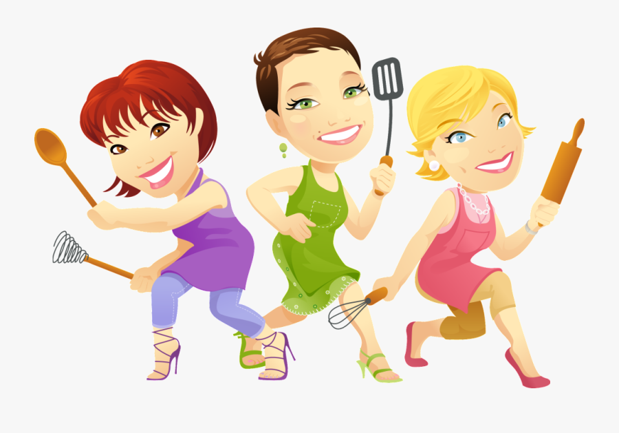 Too Many Cooks - Cartoon, Transparent Clipart