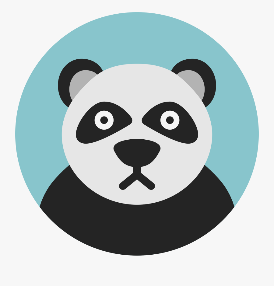 Panda Clipart Svg - Panda Icon, Transparent Clipart