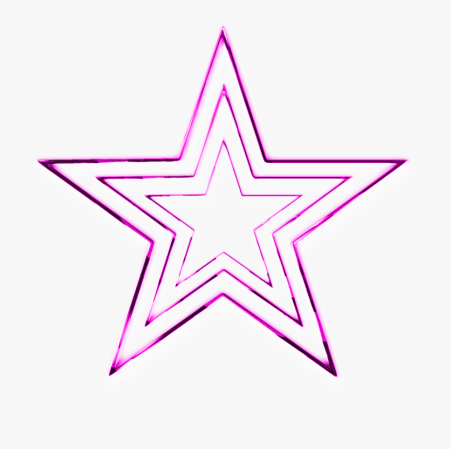 #mq #pink #star #stars #neon - Neon Pink Star Png, Transparent Clipart