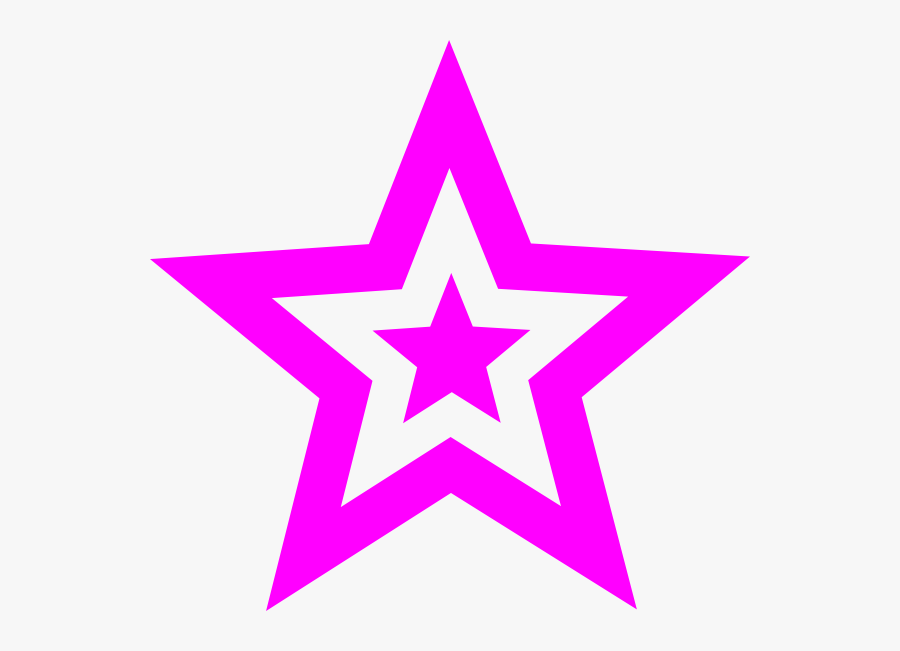 Pink Star Clip Art, Transparent Clipart