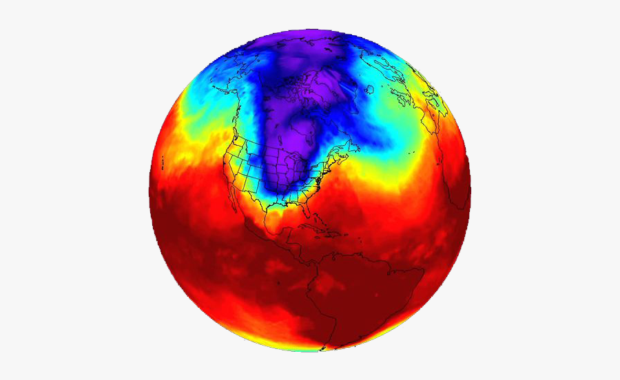 Thermal Energy Cool Infrared Images - Polar Vortex Nasa Heat, Transparent Clipart