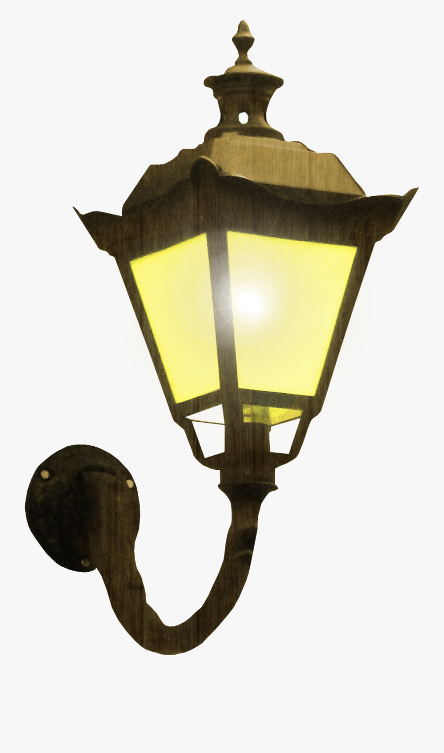 Streetlight Light Street Fixture Lantern Free Download - Eski Sokak Lambası Png, Transparent Clipart