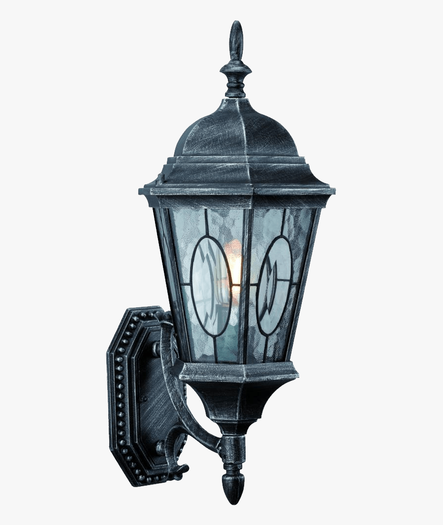 Antique Grey Streetlight - Utomhus Vägglampa, Transparent Clipart