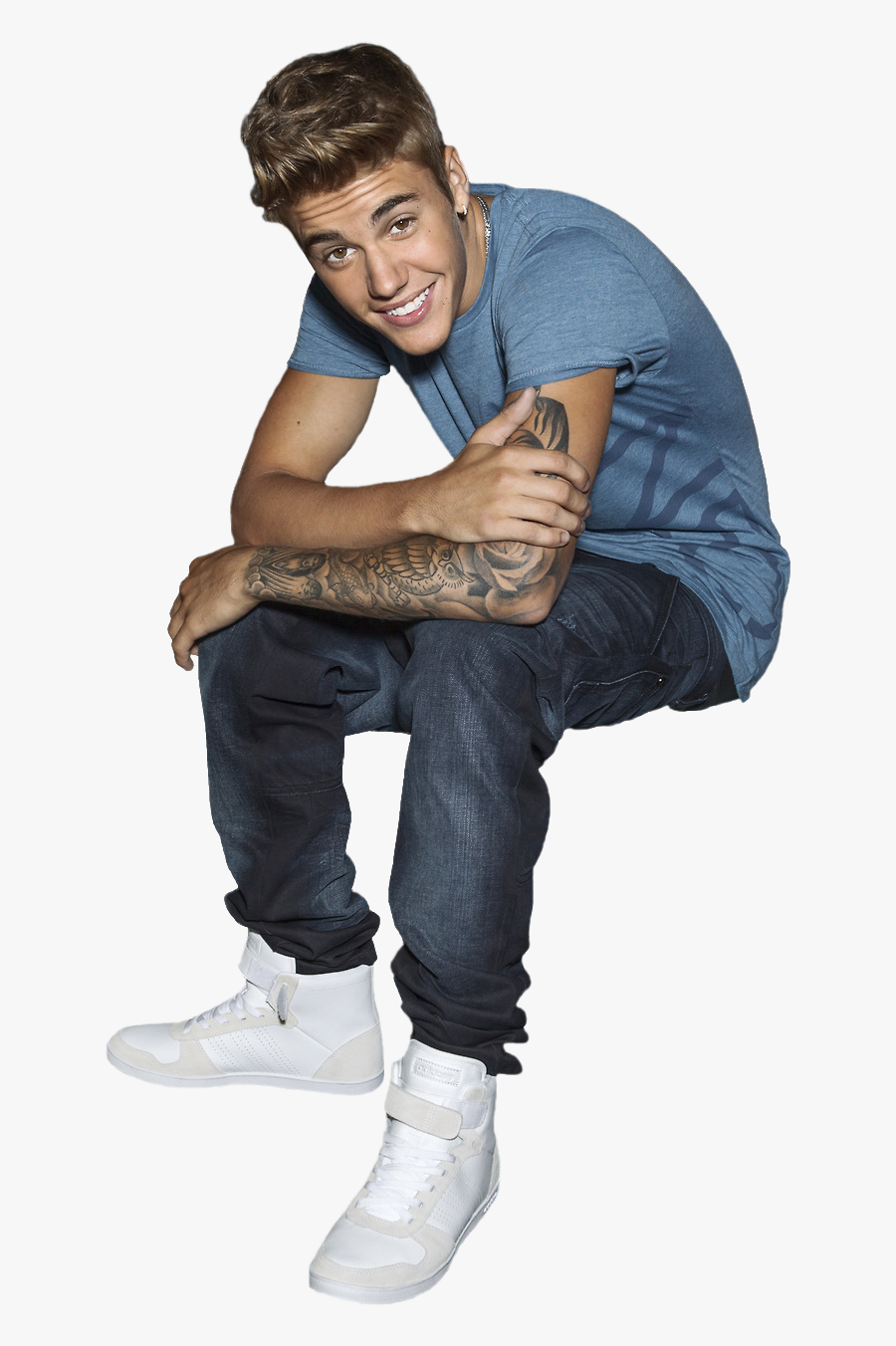 Justin Bieber Sitting Transparent, Transparent Clipart