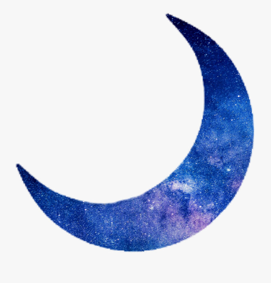 #moon #moonlight #light #space #star#obrit #glitchbrush - Crescent, Transparent Clipart