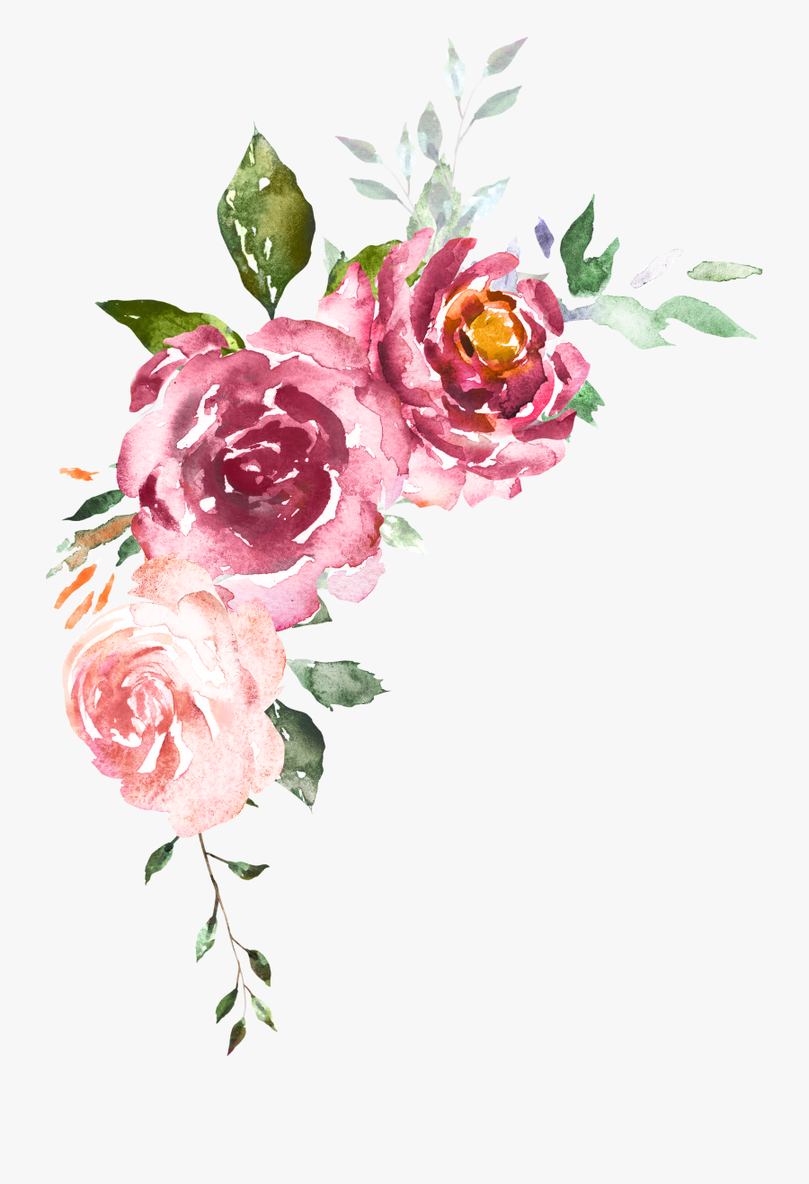 Пнг Акварельные Цветы, Transparent Clipart