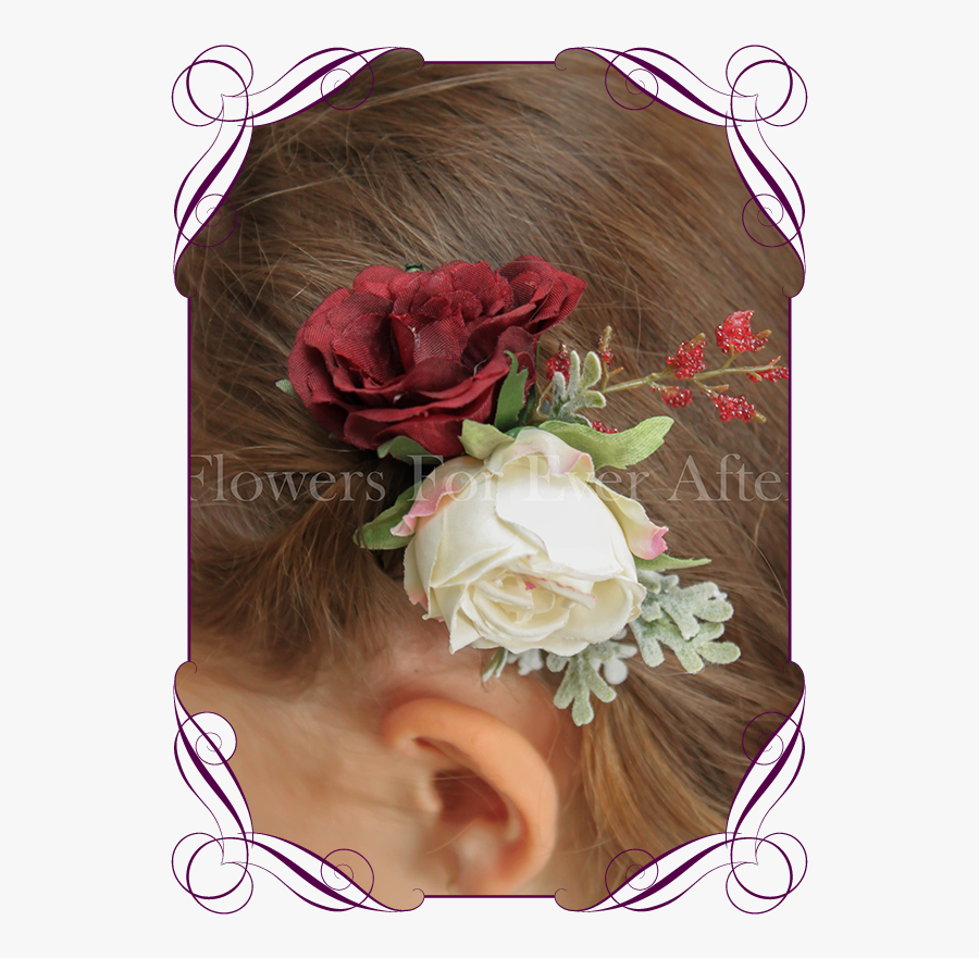 Transparent Burgundy Flower Png - Garden Roses, Transparent Clipart