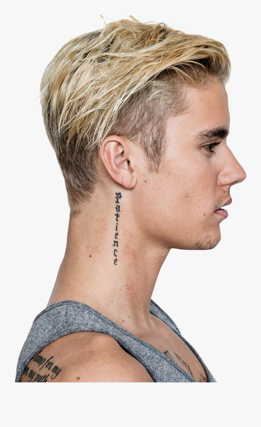 Tatouage Justin Bieber Patience, Transparent Clipart