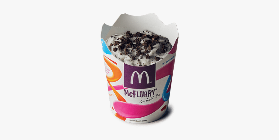 Mc Flurry With Oreo Cookies - Mc Flurry Oreo Background, Transparent Clipart