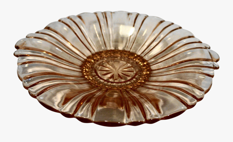 Hocking Old Cafe Pink Mint Candy Dish 8 1/2 In Depression - Platter, Transparent Clipart