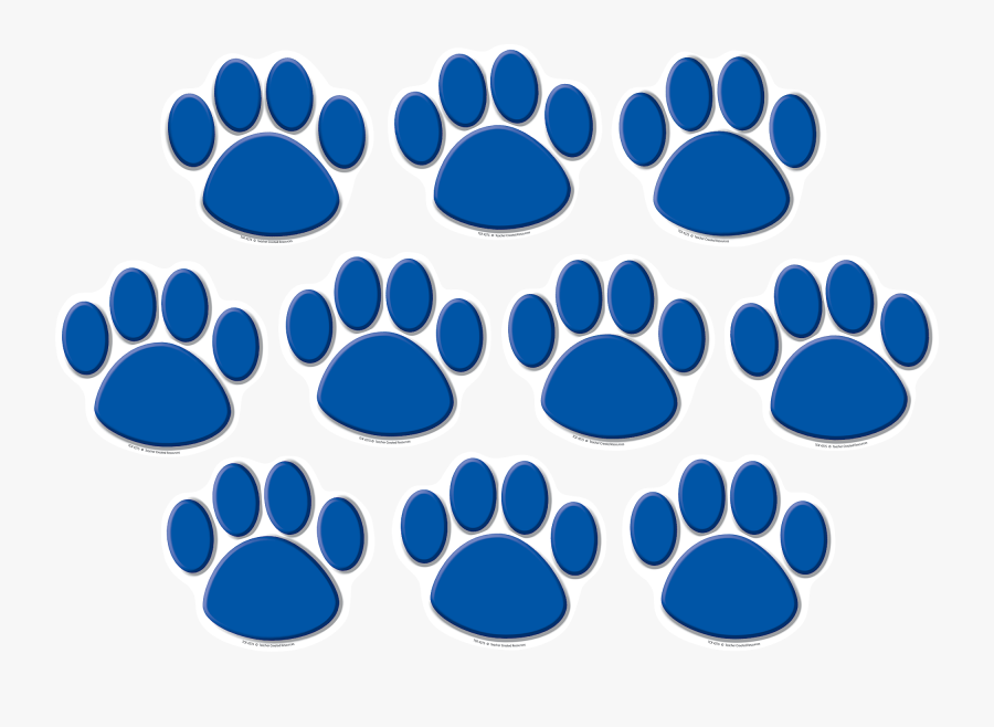 Blue Paw Prints Accents Tcr4275 Teacher Created Resources - Teacher Created Resources Green Paw, Transparent Clipart