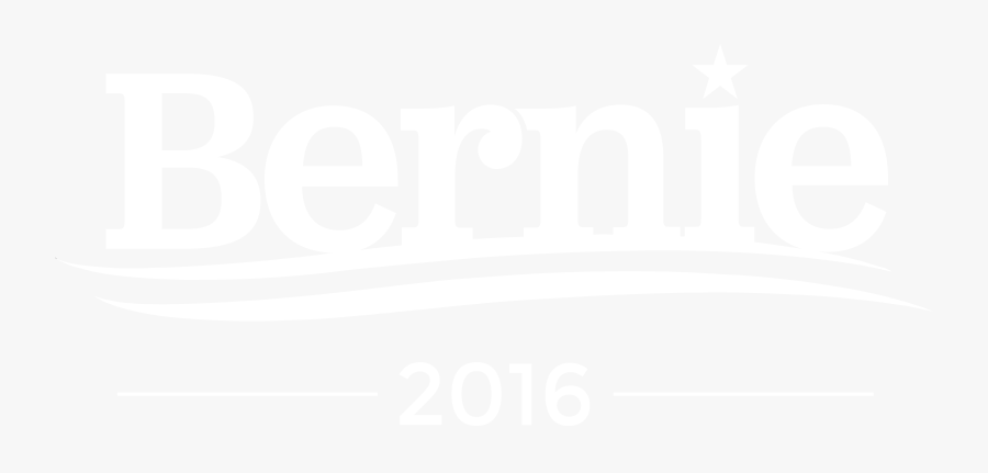 Bernie Sanders 2016 Logo Black And White - Johns Hopkins White Logo, Transparent Clipart