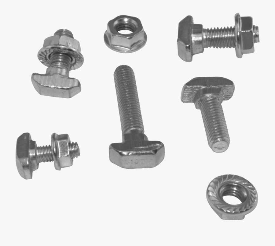 Screw For Aluminium Profile , Png Download - Bolt And Nut 8, Transparent Clipart