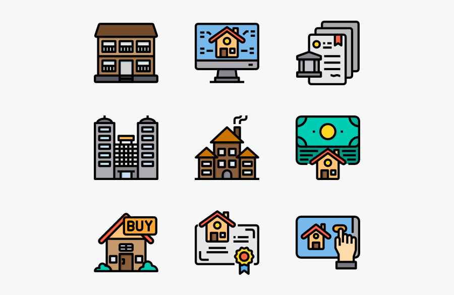 Vector Buildings Apartment Complex - Organization Structure Icon Png, Transparent Clipart