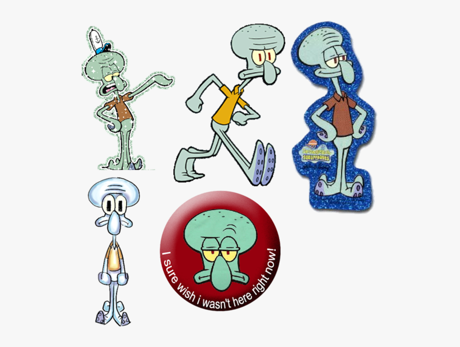 Squidward Pack - Squidward Tentacles, Transparent Clipart