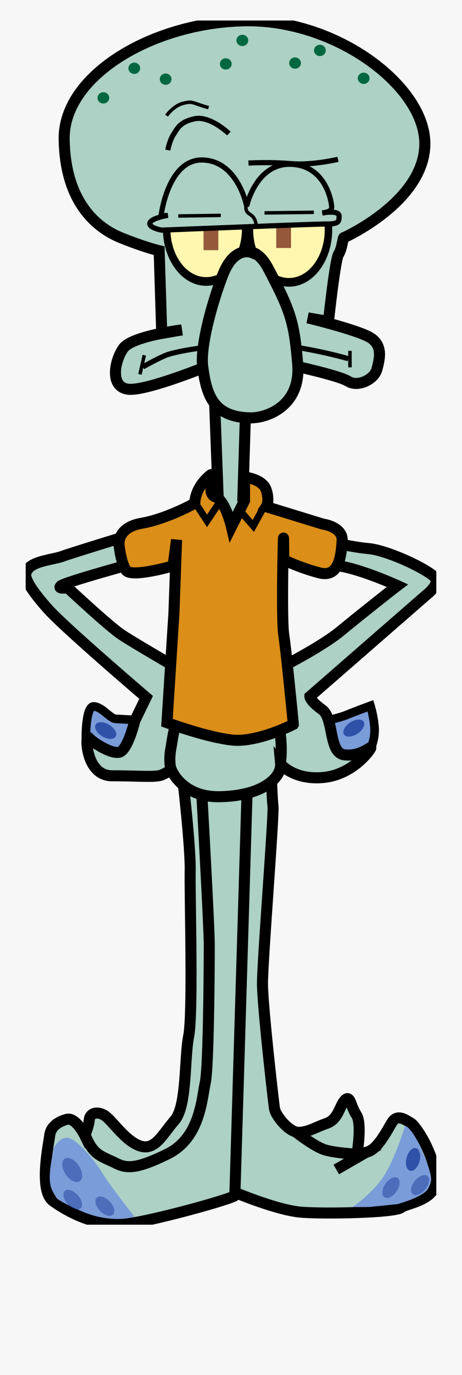 Squidward Tentacles Picture - Squidward Tentacles, Transparent Clipart