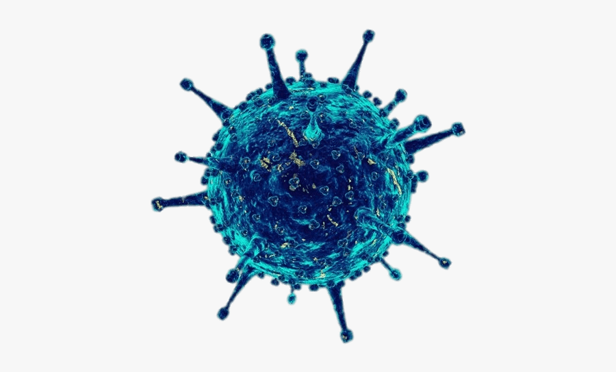 Blue Virus With Tentacles - Nipah Virus Png, Transparent Clipart