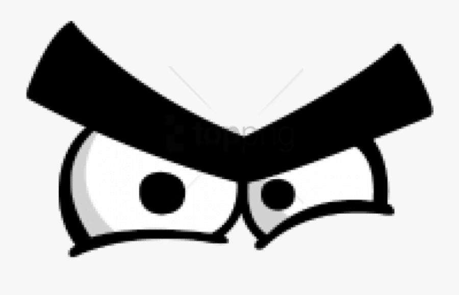 Eyes Image With Transparent - Cartoon Angry Eyes Png, Transparent Clipart