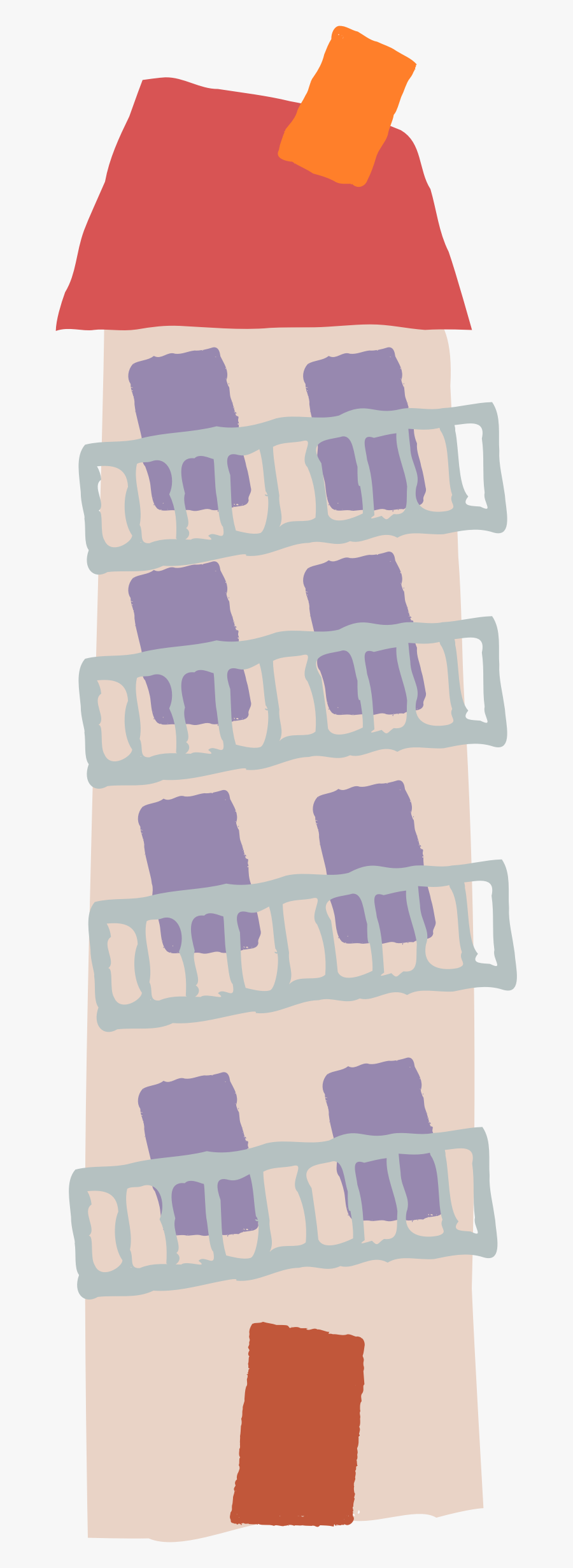 Crooked Apartment Clip Arts - Art, Transparent Clipart