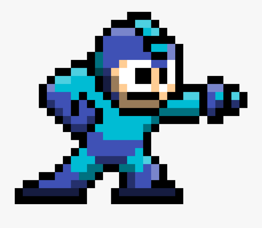 Megaman Clipart 8 Bit Png - 8 Bit Megaman Transparent, Transparent Clipart