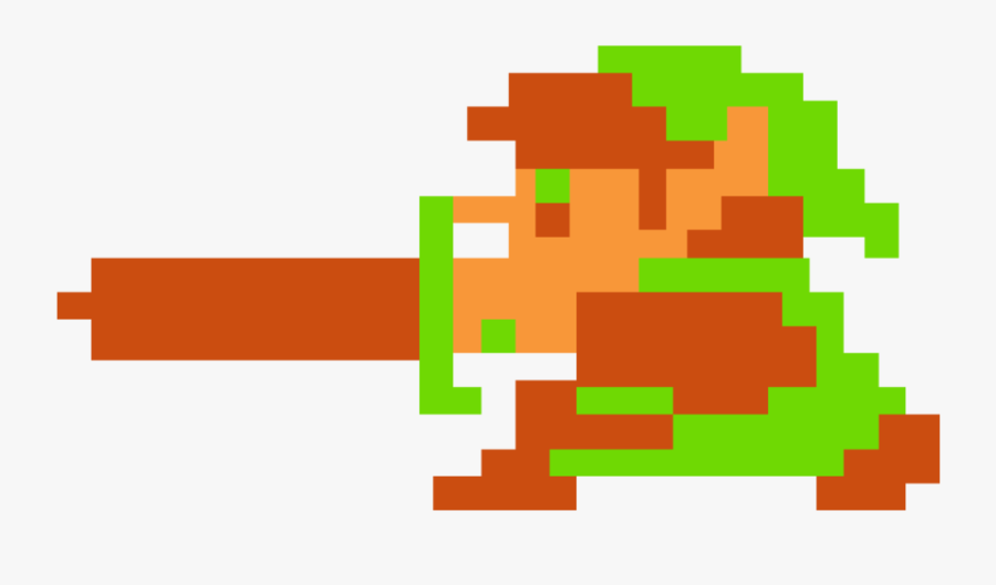 Transparent 8 Bit Clipart - Legend Of Zelda 8 Bit Link, Transparent Clipart