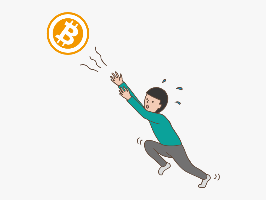 Man Chasing Cryptocurrency - Illustration, Transparent Clipart