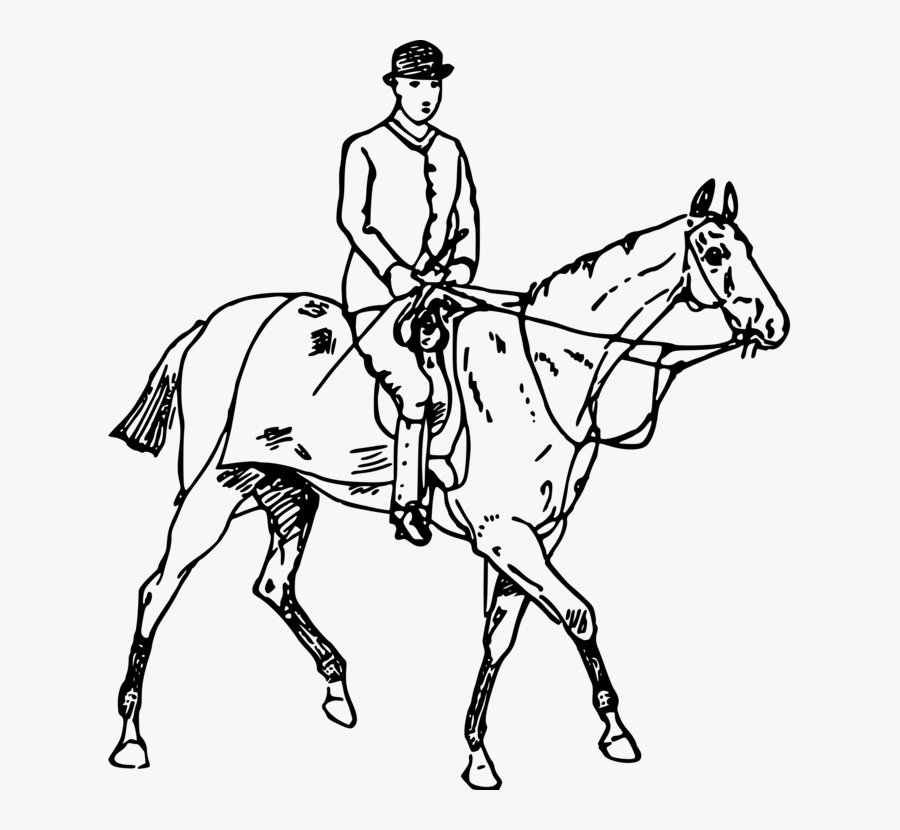 English Riding,art,horse Tack - Drawing Knight Riding Horse, Transparent Clipart